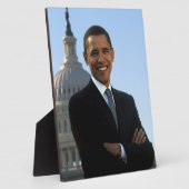 Senator Portrait, amerikanischer Präsident Barack  Fotoplatte (Seite)