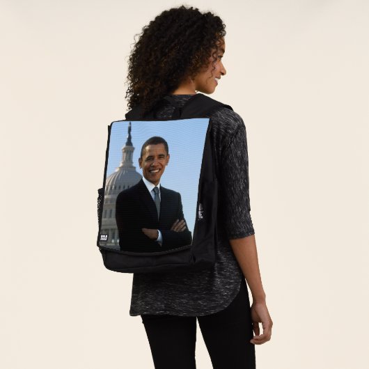 Senator Portrait, amerikanischer Präsident Barack Rucksack (Ausgewaschen)