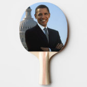 Senator Portrait, amerikanischer Präsident Barack Tischtennis Schläger (Rückseite)