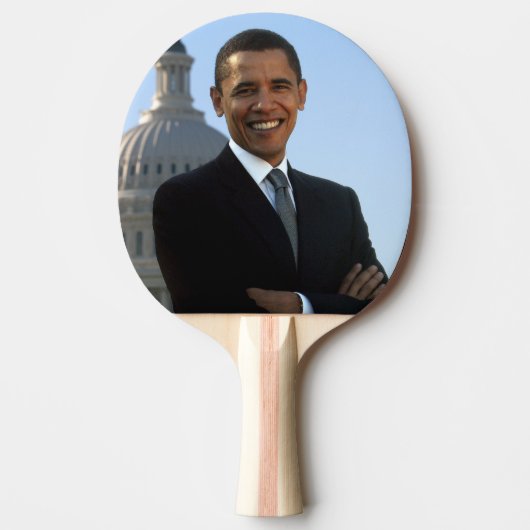 Senator Portrait, amerikanischer Präsident Barack Tischtennis Schläger (Vorderseite)