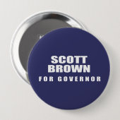 SENATOR SCOTT BROWN BUTTON (Vorne & Hinten)