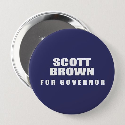 SENATOR SCOTT BROWN BUTTON (Vorne & Hinten)