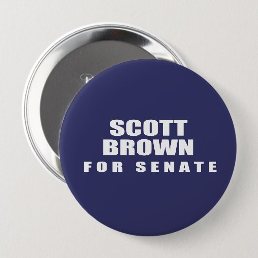 SENATOR SCOTT BROWN BUTTON (Vorne & Hinten)