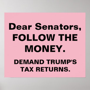 Senatoren folgen Protest gegen Steuerrückführungen Poster