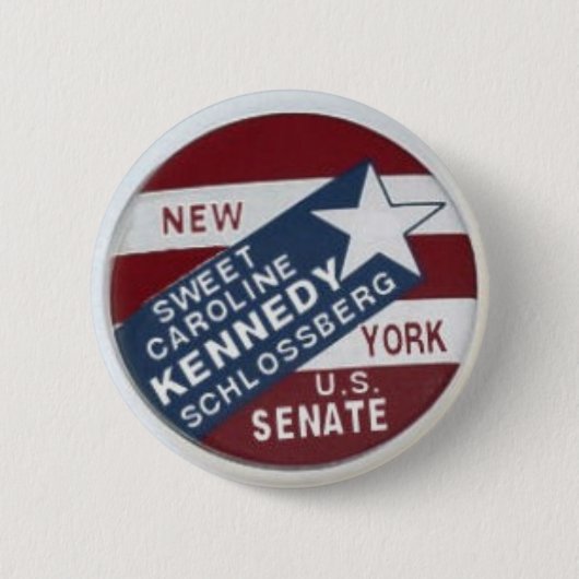 Senats-Knopf Caroline Kennedy Schlossberg NY Button (Vorderseite)