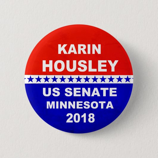 Senats-Minnesotas 2018 Karin Housley US Knopf Button (Vorderseite)