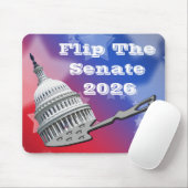 Senatsabstimmung 2026 umdrehen mousepad (Mit Mouse)