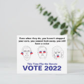 Senatsanhörung Nr., Siehe Nr., Sprich: Nein, böse  Postkarte (Stehend Vorderseite)