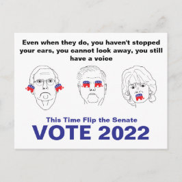 Senatsanhörung Nr., Siehe Nr., Sprich: Nein, böse  Postkarte