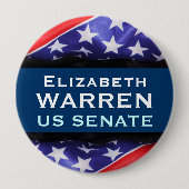 Senatskampagne-Knopf Elizabeth WAREN US Button (Vorderseite)