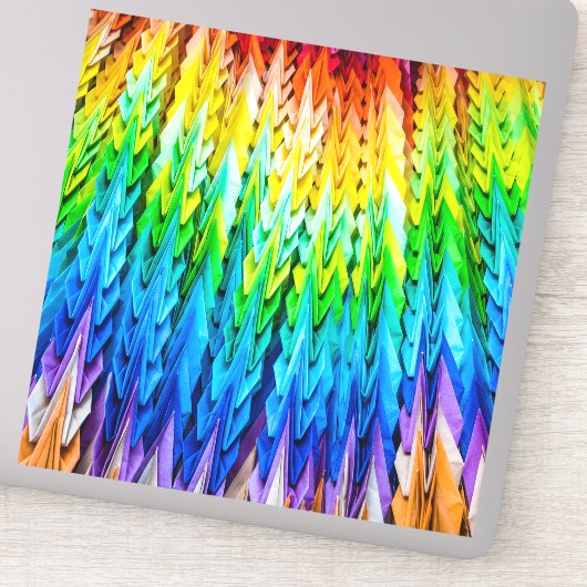 Senbazuru oder eintausend Origami-Krane Aufkleber (Detail)