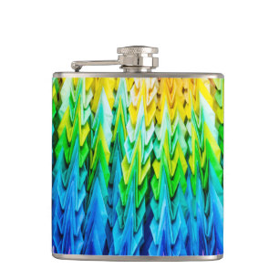 Senbazuru oder eintausend Origami-Krane Flachmann