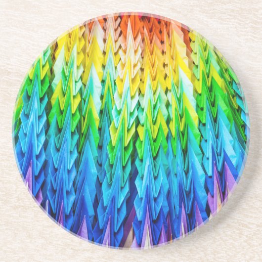 Senbazuru oder eintausend Origami-Krane Getränkeuntersetzer (Vorne)