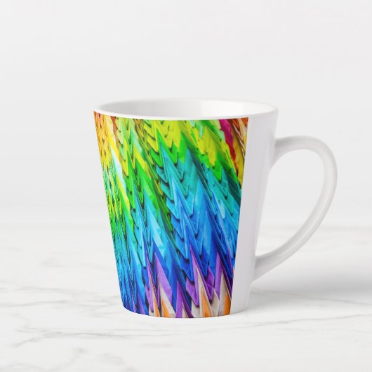 Senbazuru oder eintausend Origami-Krane Milchtasse (Rechts)