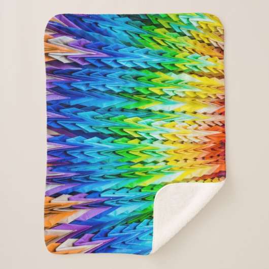 Senbazuru oder eintausend Origami-Krane Sherpadecke (Vorderseite)