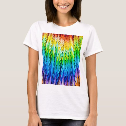 Senbazuru oder eintausend Origami-Krane T-Shirt (Vorderseite)