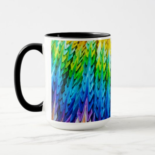 Senbazuru oder eintausend Origami-Krane Tasse (Links)