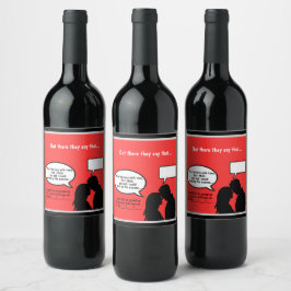 Send Flirty Vibes with Custom Wine Labels! Weinetikett
