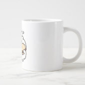 Send Help Funny Coffee Mug – Relatable Stress Meme Jumbo-Tasse (Rechts)