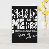 Send Me Jesaja 6-8 Christlich, Hier Bin Ich Send M Karte (Gelbe Blume)