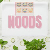 Send Noods Pink Noodle Camera Roll Illustration Geschirrtuch (Gefaltet)