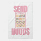 Send Noods Pink Noodle Camera Roll Illustration Geschirrtuch (Vertikal)