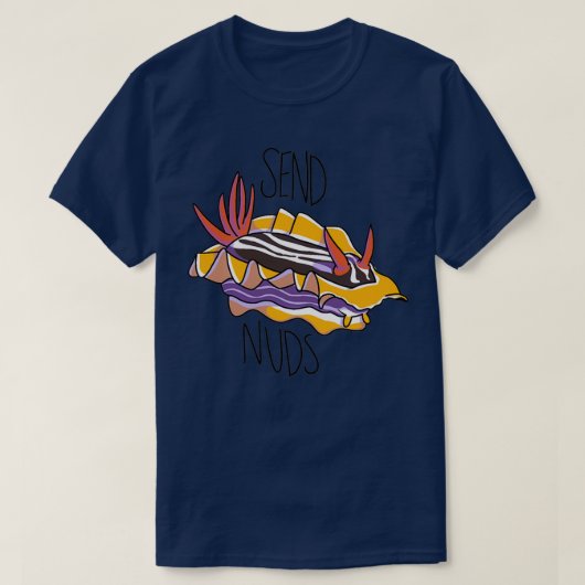 Send Nuds Nudibranch Sea Slug T-Shirt (Design vorne)