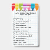 SEND Student Support Crayon Maths Pass Badge Ausweis (Rückseite)