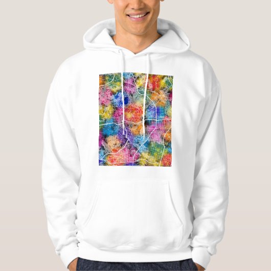 Sendai Japan City Map Hoodie (Vorderseite)