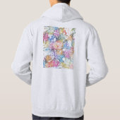 Sendai Japan City Map Hoodie (Rückseite)