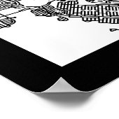 Sendai Japan City Map Poster (Ecke)