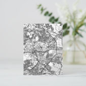 Sendai Japan City Map Postkarte (Stehend Vorderseite)