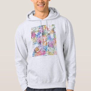 Sendai Japan Stadtplan Hoodie