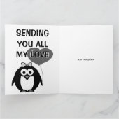 Sende dir all meine Liebe Grußkarte Karte (Innenseite)