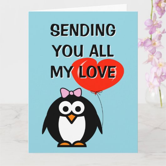 Sende dir alle meine Liebesgrüße Karte (Orchidee)