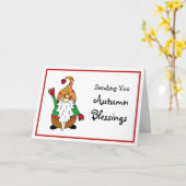 Sende dir Herbstsegmente, Niedlicher Herbst Karte (Gelbe Blume)