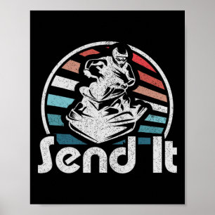 Sende es Jet Ski Retro 70er Jahre Lustig Jet Skiin Poster