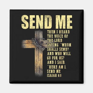 Sende mich Jesaja 6_8 Christ Hier bin ich, sende m Magnet