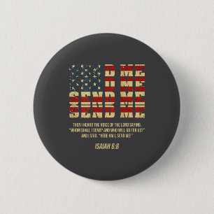 Sende mich Jesaja 6_8 Christlich Hier bin ich, sen Button