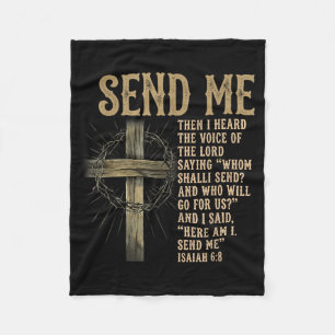 Sende mich Jesaja 6_8 Christlich Hier bin ich, sen Fleecedecke