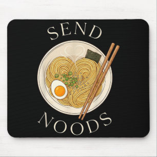 Sende Nudeln leckeres japanisches Essen Ramen Herz Mousepad
