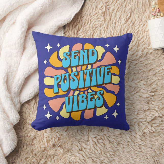 Sende positive Vibes Kissen (Decke)