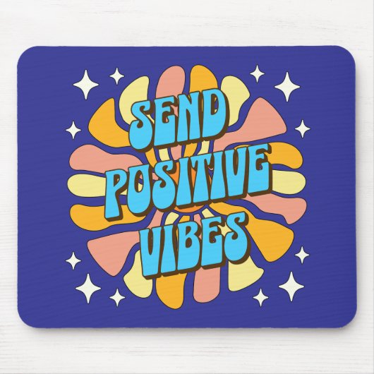 Sende positive Vibes Mousepad (Vorne)
