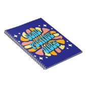 Sende positive Vibes Notizblock (Rechte Seite)