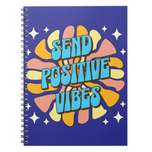 Sende positive Vibes Notizblock