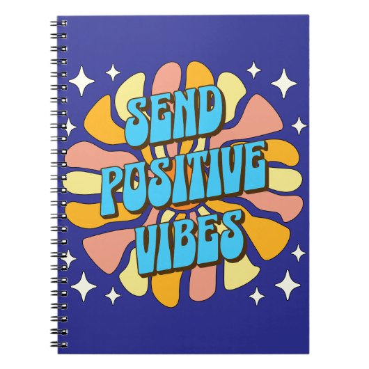 Sende positive Vibes Notizblock (Vorderseite)
