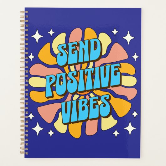 Sende positive Vibes Planer (Vorderseite)