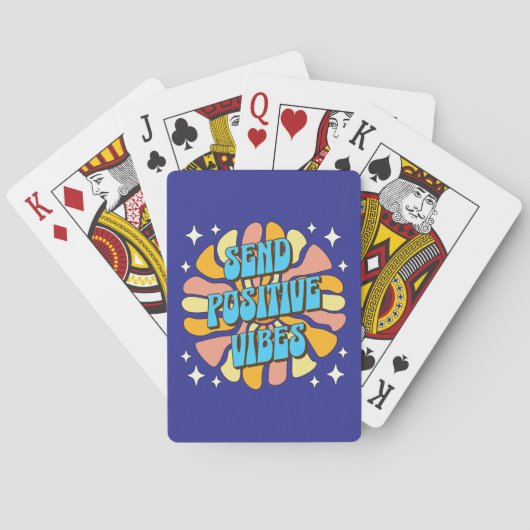 Sende positive Vibes Spielkarten (Rückseite)
