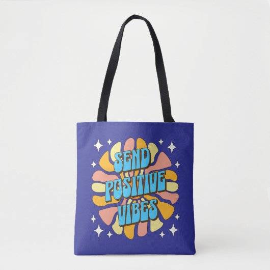 Sende positive Vibes Tasche (Vorderseite)