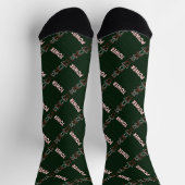 Sendemast und Stromleitungsmuster Socken (Oben)
